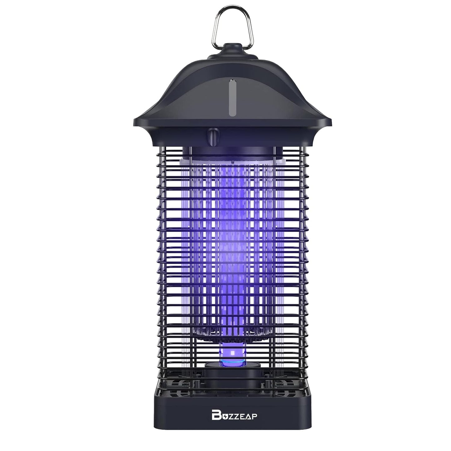 Buzzeap Mosquitoes Killer Lamp, 4200V Electric Bug Zapper, Electronic Mosquito Zapper, 360° Attract Electric Fly Catcher, for Home Backyard Camping, LED 365nm UV Light, IPX4 Waterproof, Non-Toxic